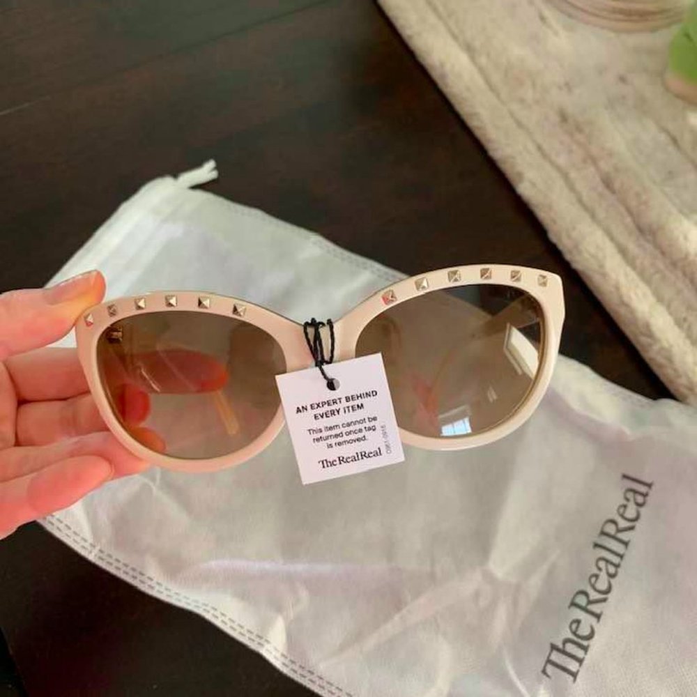 Valentino Rockstud Cat-Eye Sunglasses
